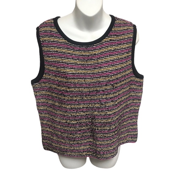 St John Sport by Marie Gray striped sweater vest - Picture 1 of 4